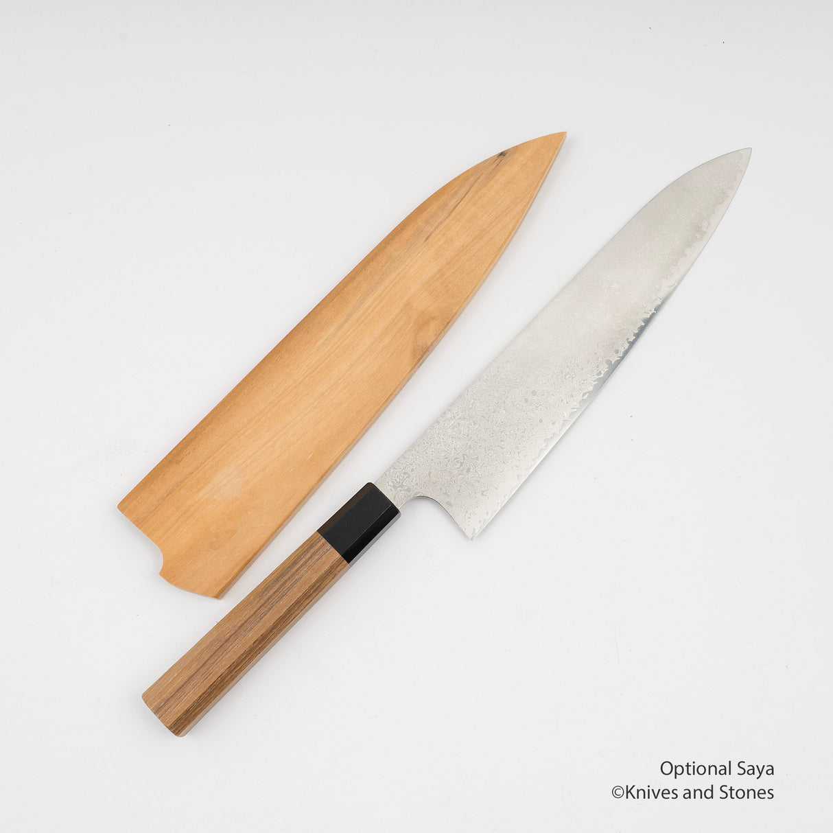 Hatsukokoro Ginyo Ginsan Damascus Gyuto 240mm