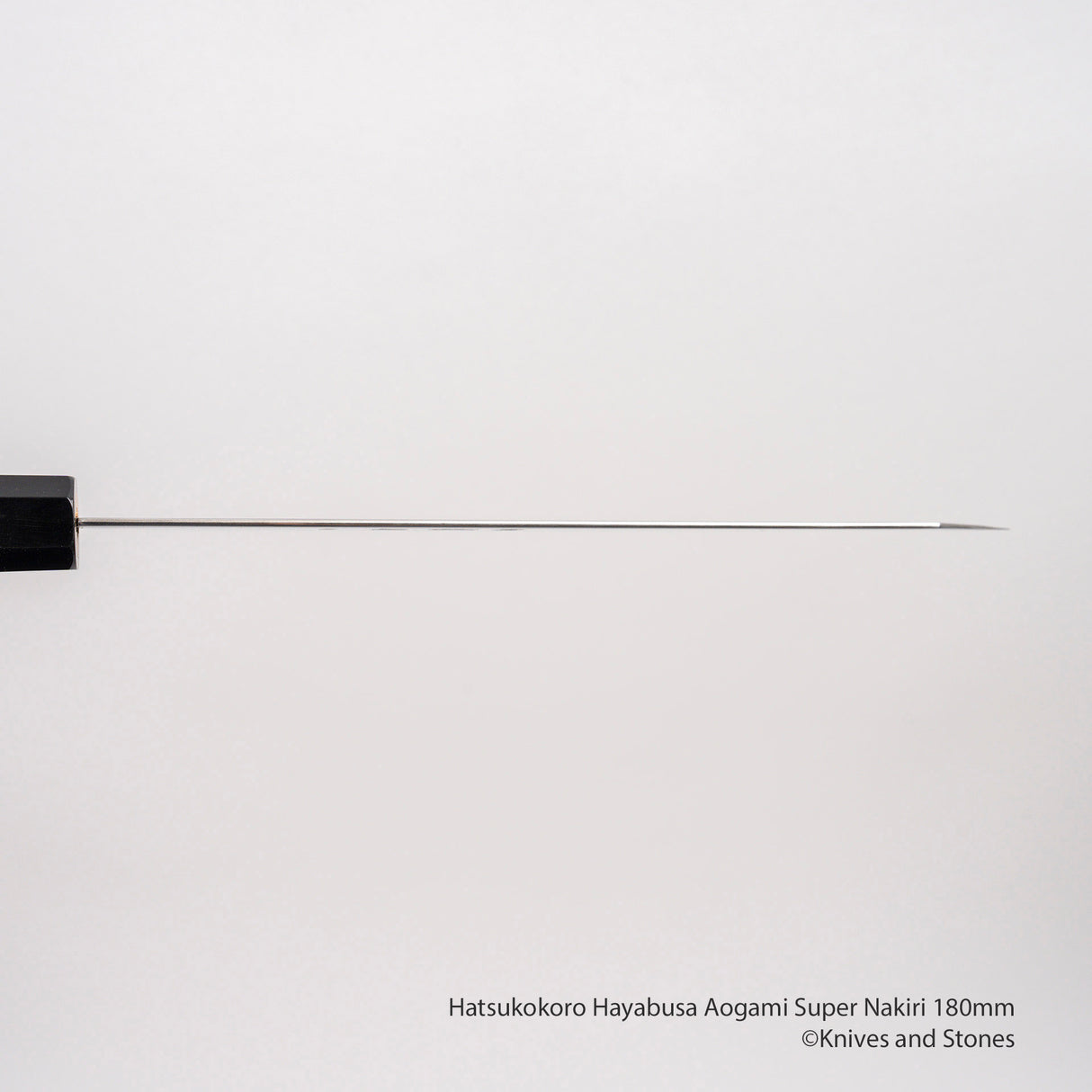 Hatsukokoro Hayabusa Aogami Super K-tip Nakiri 180mm