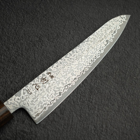 Hatsukokoro Hikari SLD Damascus Gyuto 195mm Black Chacate