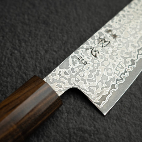 Hatsukokoro Hikari SLD Damascus Gyuto 195mm Black Chacate