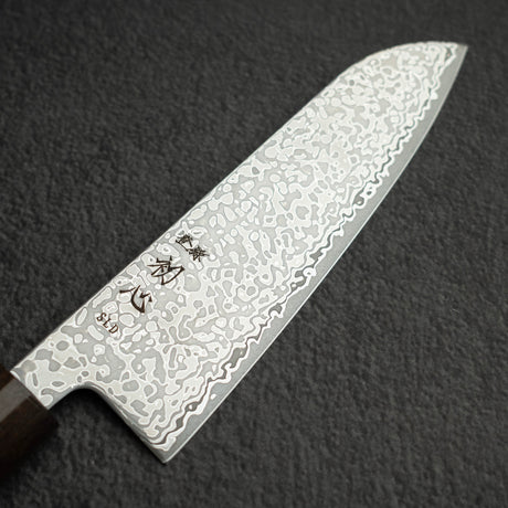 Hatsukokoro Hikari SLD Damascus Santoku 170mm