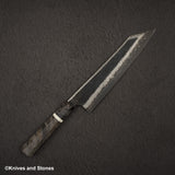 Hatsukokoro Itadaki Blue2 & White2 Dual Core Damasccus Tcushime K-tip Gyuto 240mm Birch Handle