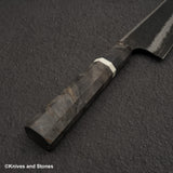Hatsukokoro Itadaki Blue2 & White2 Dual Core Damasccus Tcushime K-tip Gyuto 240mm Birch Handle