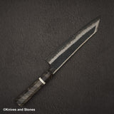 Hatsukokoro Itadaki Blue2 & White2 Dual Core Damasccus Tcushime K-tip Gyuto 240mm Birch Handle