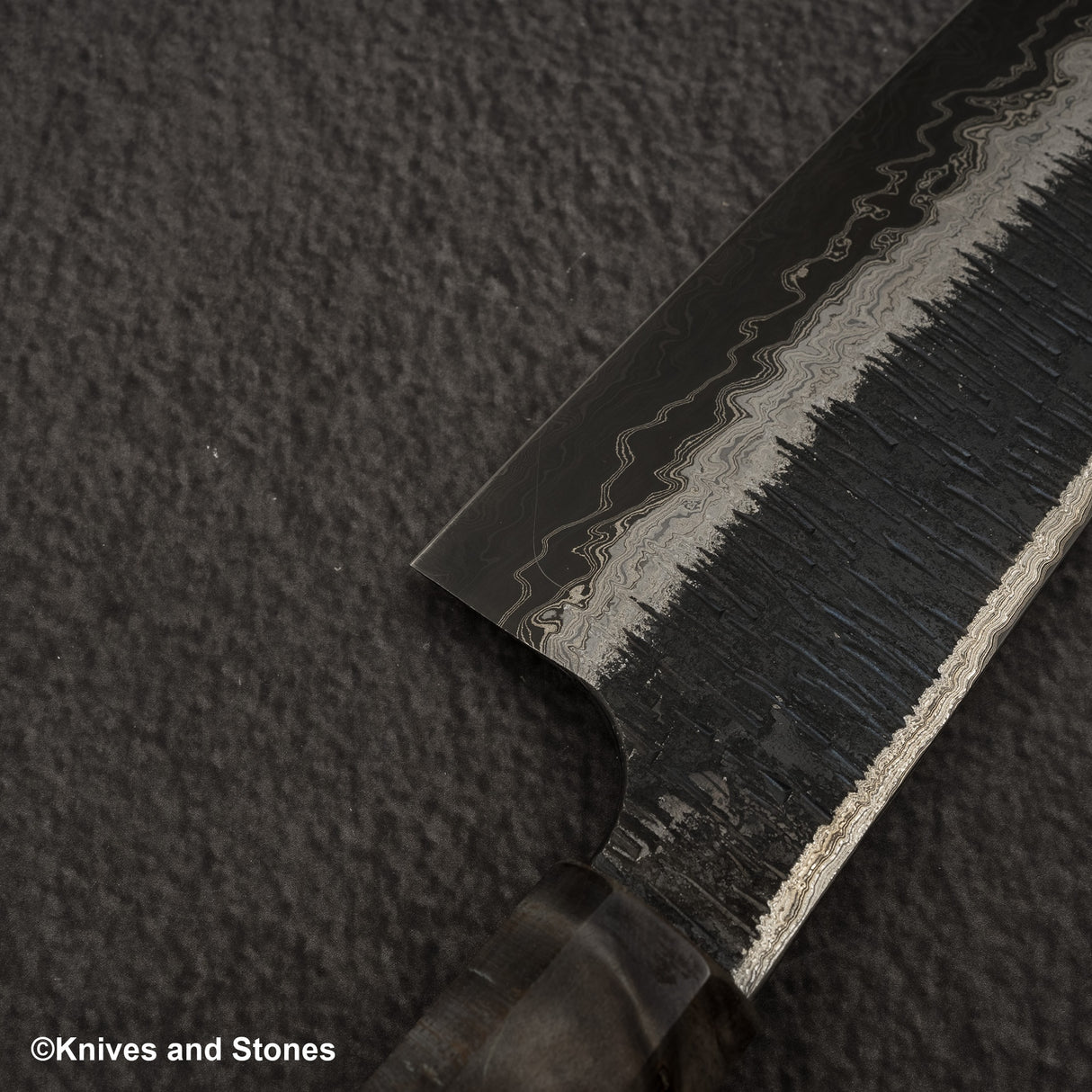 Hatsukokoro Itadaki Blue2 & White2 Dual Core Damasccus Tcushime K-tip Gyuto 240mm Birch Handle