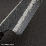 Hatsukokoro Itadaki Blue2 & White2 Dual Core Damasccus Tcushime K-tip Gyuto 240mm Birch Handle