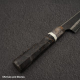 Hatsukokoro Itadaki Blue2 & White2 Dual Core Damasccus Tsushime K-tip Petty 150mm with Saya