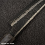 Hatsukokoro Itadaki Blue2 & White2 Dual Core Damasccus Tsushime K-tip Petty 150mm with Saya