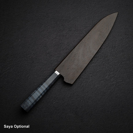 初心 Kaijin Blue 2 牛刀 210mm 鏡面卷楓木柄