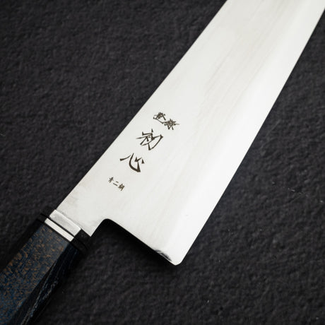 初心 Kaijin Blue 2 牛刀 240mm 鏡面卷楓木柄