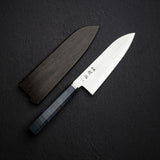 Hatsukokoro Kaijin Blue 2 Santoku 175mm Migaki Curly Maple