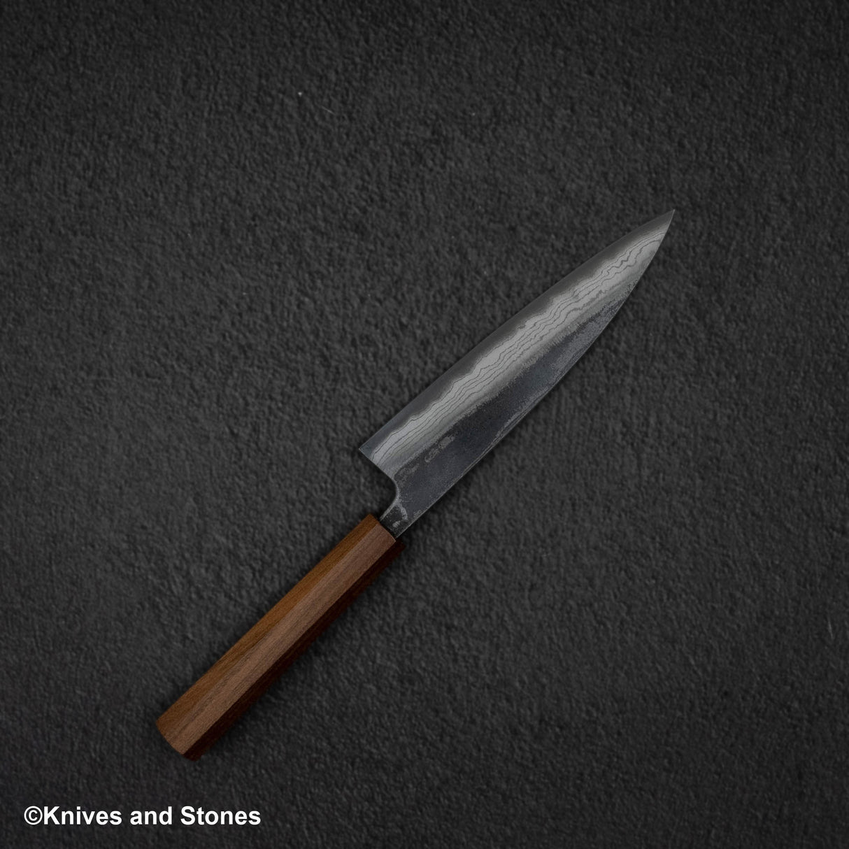 Hatsukokoro Kumokage Blue 2 Kurouchi Damascus Petty 150mm