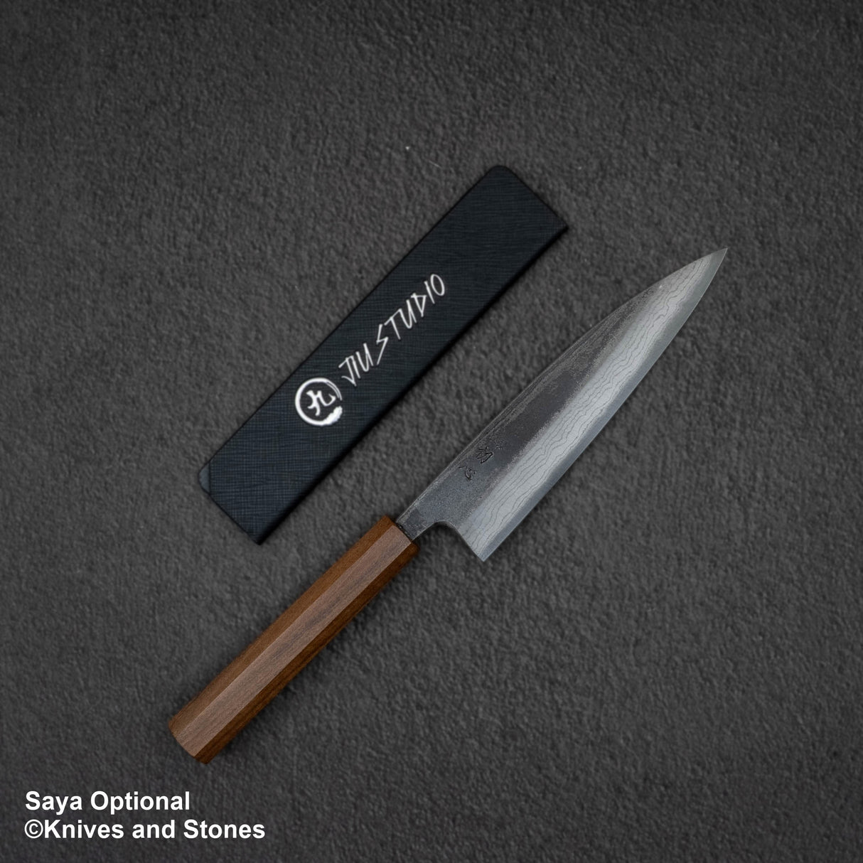 Hatsukokoro Kumokage Blue 2 Kurouchi Damascus Petty 150mm
