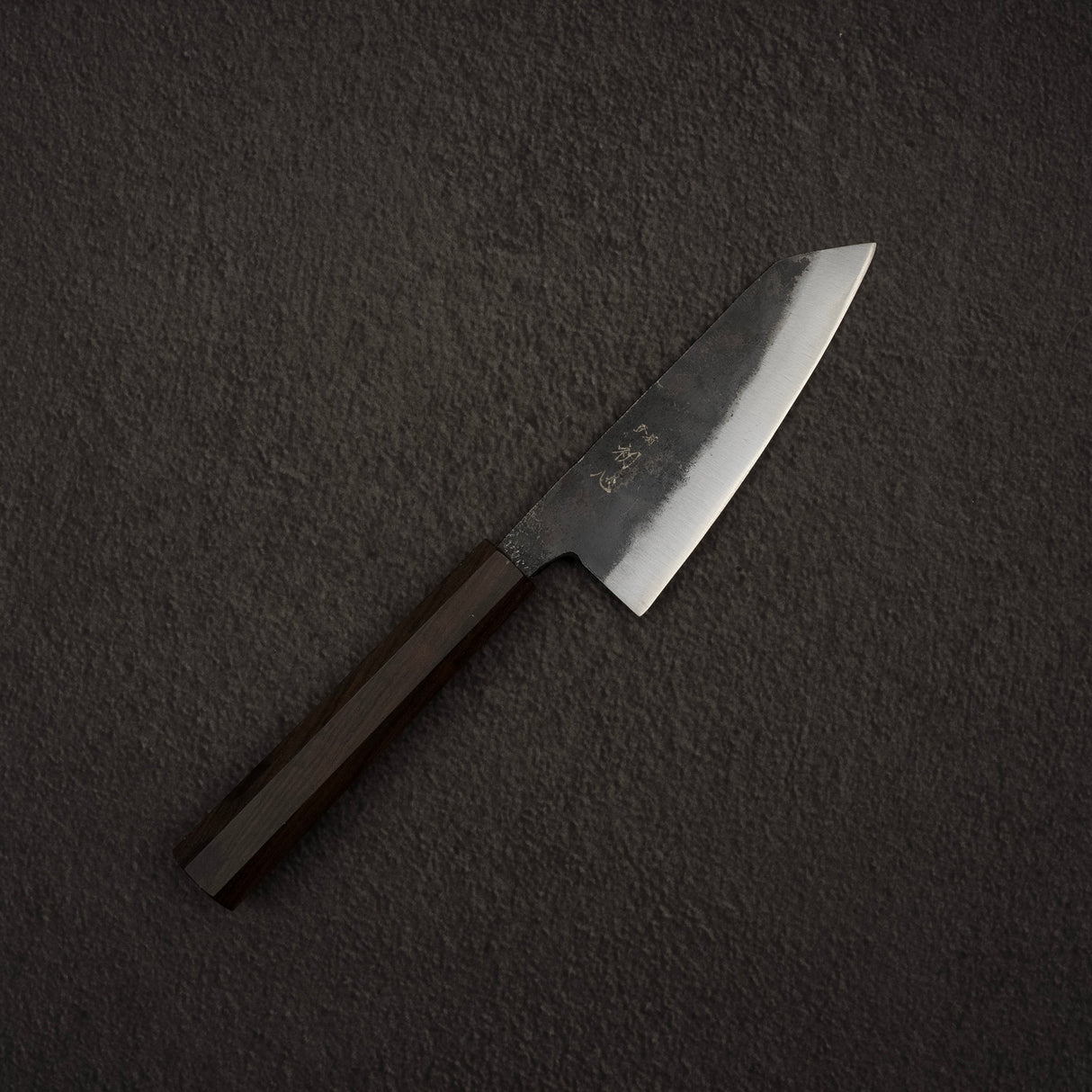Hatsukokoro Kurogane Blue 2 Kurouchi Ko-Bunka 120mm Black Chacate