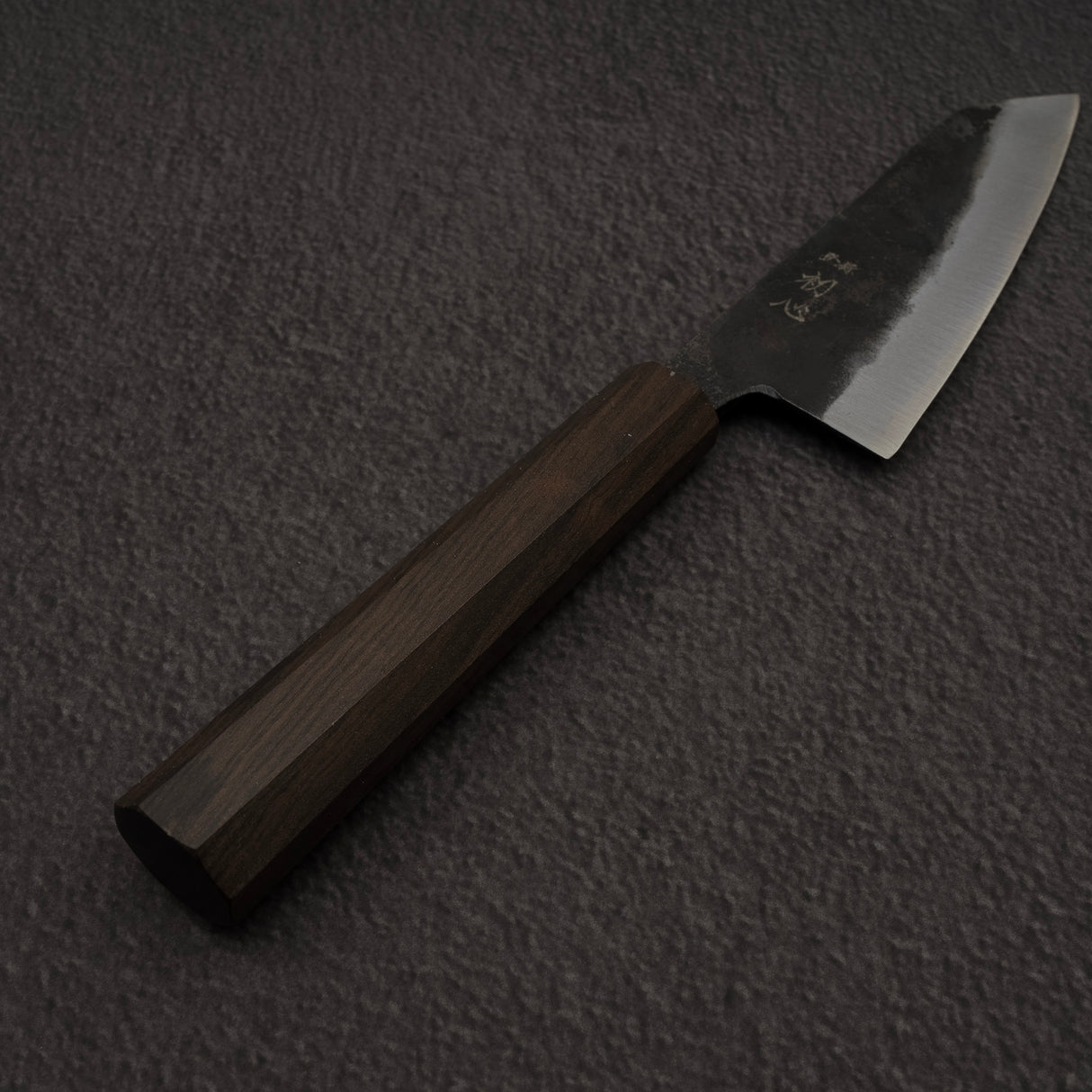 Hatsukokoro Kurogane Blue 2 Kurouchi Ko-Bunka 120mm Black Chacate