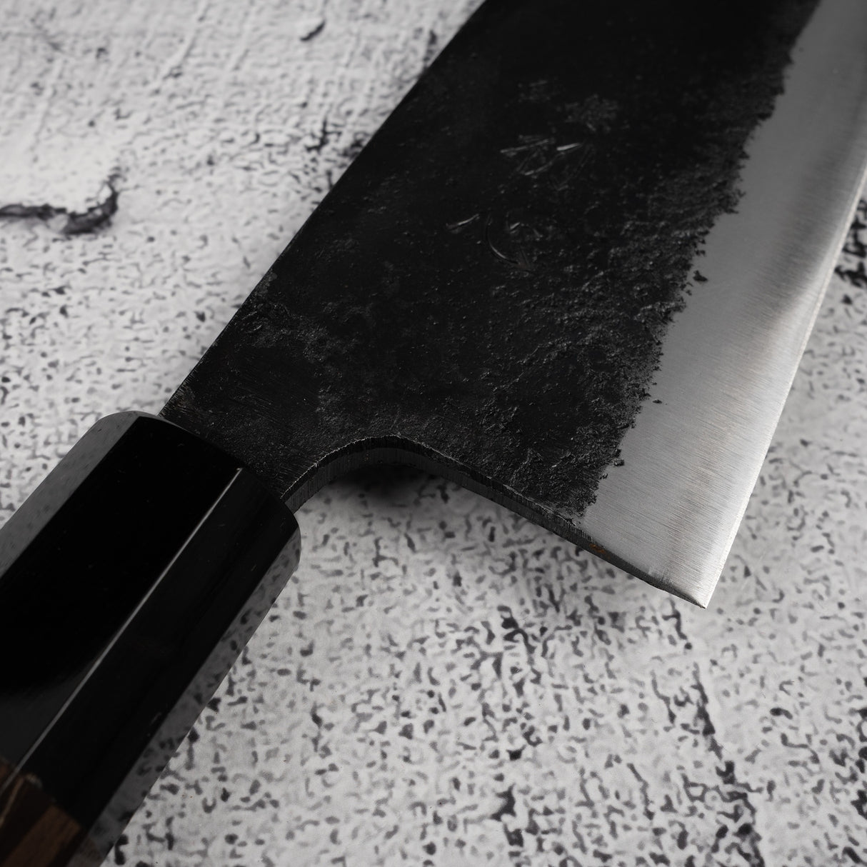 Hatsukokoro Kurokaze Blue 2 Deba 180mm Double Bevel Kurouchi