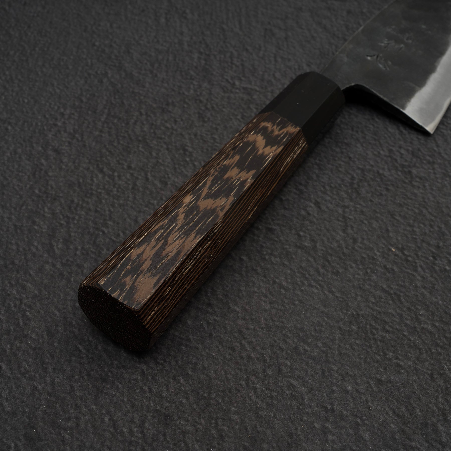 Octagonal Wenge Handle Black Ferrule Japanese knife handle