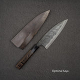 Hatsukokoro Kurokaze White 2 Kurouchi Deba 165mm Double Bevel