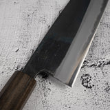 Motokyuuichi Kurosagi AS KU Santoku 165mm Kurouchi by Hatsukokoro Black Chacate