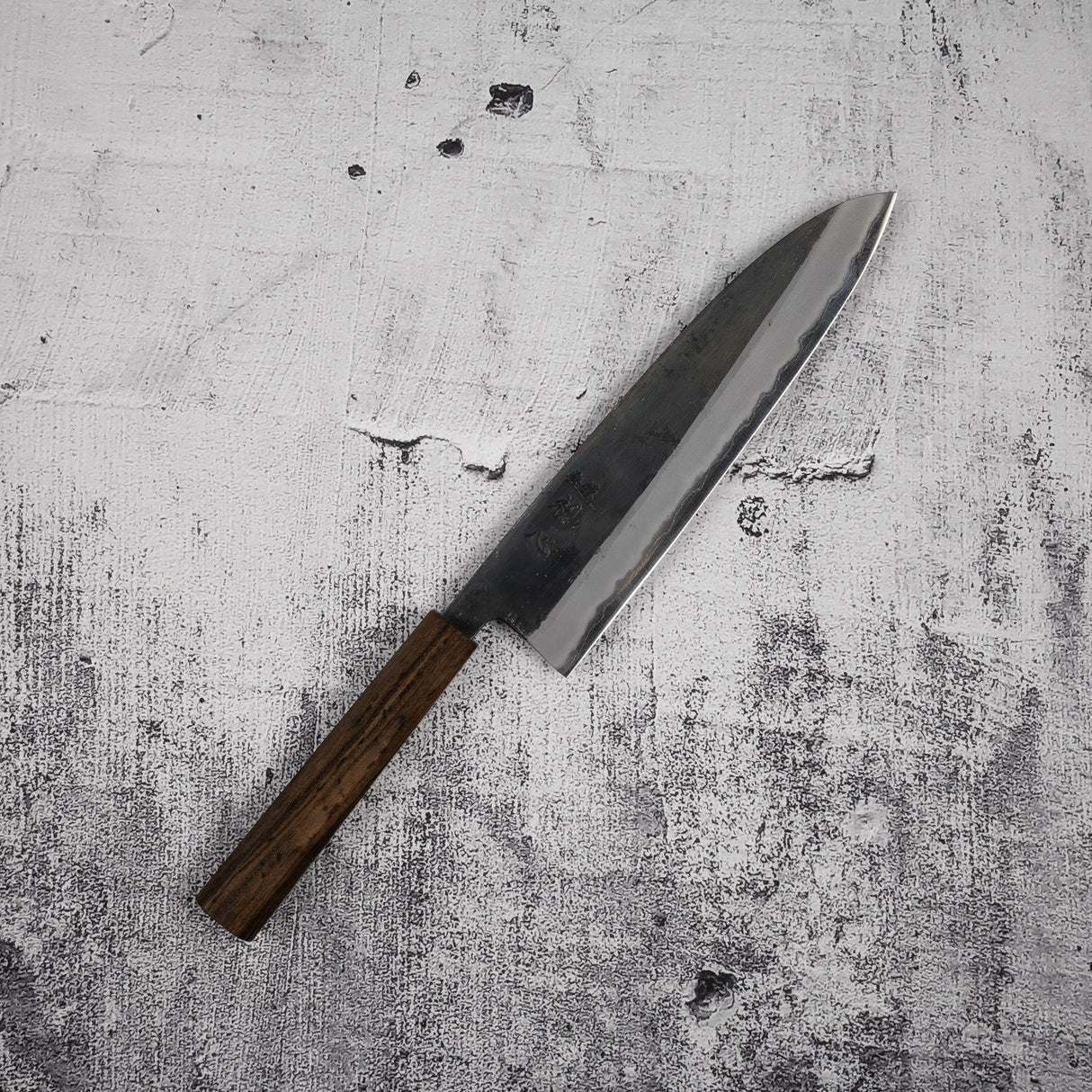Motokyuuichi Kurosagi AS KU Gyuto 210mm Kurouchi by Hatsukokoro Black Chacate