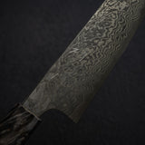Hatsukokoro x Nigara Yorokobi Full Polish SLD Gyuto 210mm Black Damascus Birch