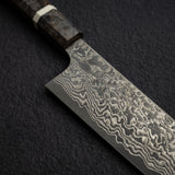 Hatsukokoro x Nigara Yorokobi Full Polish SLD K-tip Gyuto 210mm Black Damascus Birch
