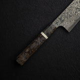 Hatsukokoro x Nigara Yorokobi Full Polish SLD K-tip Gyuto 210mm Black Damascus Birch