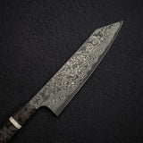 Hatsukokoro x Nigara Yorokobi Full Polish SLD K-tip Gyuto 210mm Black Damascus Birch