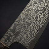 Hatsukokoro x Nigara Yorokobi Full Polish SLD K-tip Gyuto 210mm Black Damascus Birch