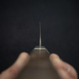 Hatsukokoro x Nigara Yorokobi Full Polish SLD K-tip Gyuto 210mm Black Damascus Birch