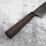 Hatsukokoro Ryuhyo SG2 Black Damascus Bunka 180mm