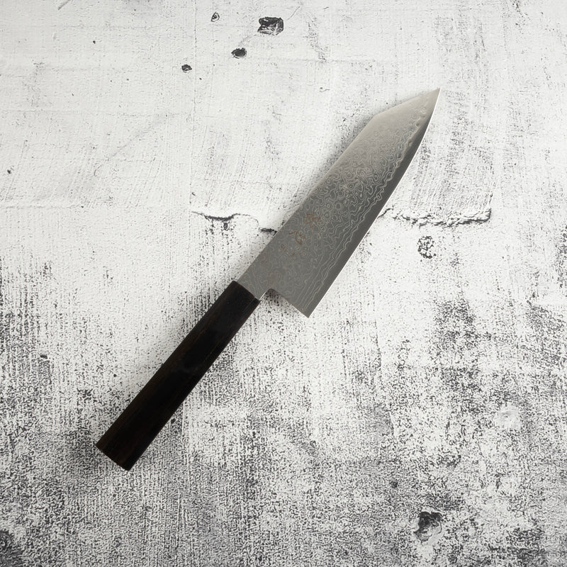 Hatsukokoro Ryuhyo SG2 Damascus Bunka 180mm Ebony Handle