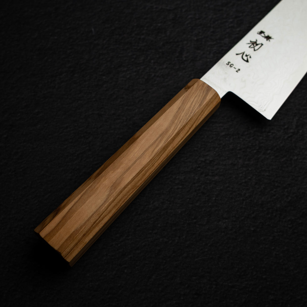 Hatsukokoro Ryuhyo SG2 Damascus Gyuto 210mm, Olivewood Handle