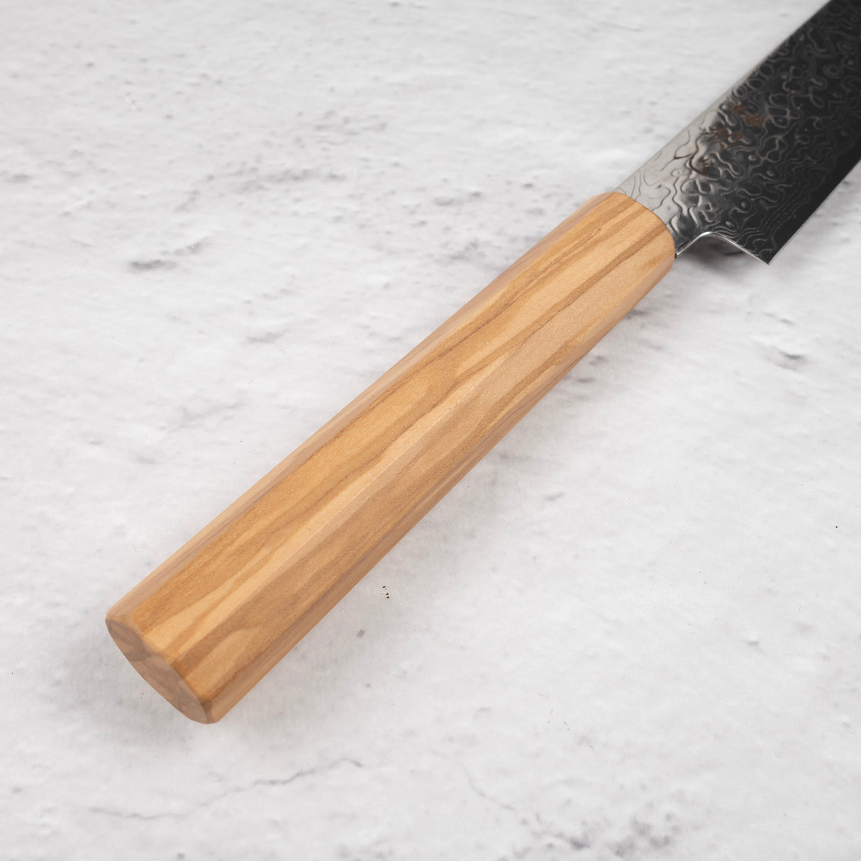 Hatsukokoro Ryuhyo SG2 Damascus Petty 150mm Saya Included, Olivewood Handle
