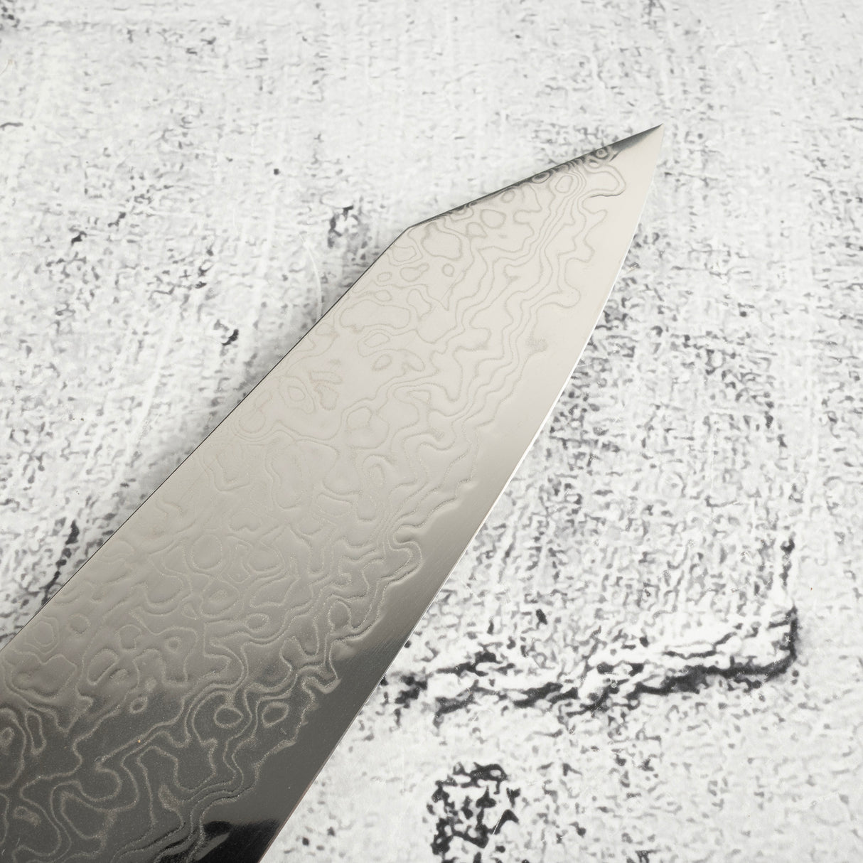 Hatsukokoro Ryuhyo SG2 大馬士革 K 尖 Gyuto 210 毫米刀刃，含橄欖木手柄