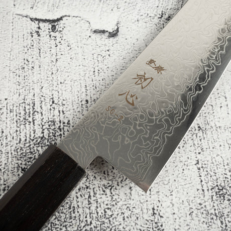 Hatsukokoro Ryuhyo SG2 Damascus K tip Gyuto 210mm Ebony Handle