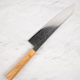 Hatsukokoro Ryuhyo SG2 Damascus K tip Gyuto 240mm Saya Included, Olivewood Handle