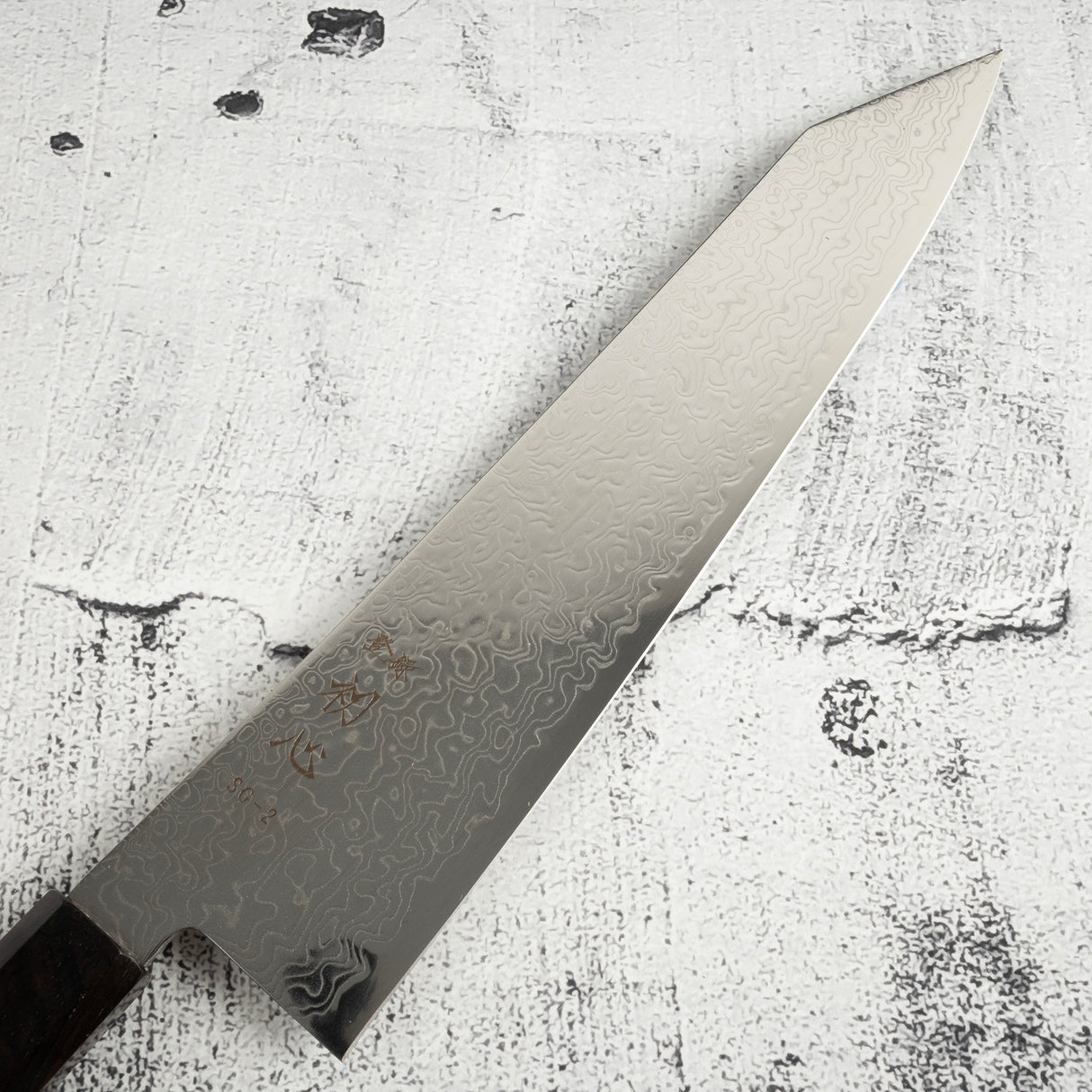 初心 Ryuhyo SG2 大馬士革 K tip 牛刀 240mm 黑檀木柄