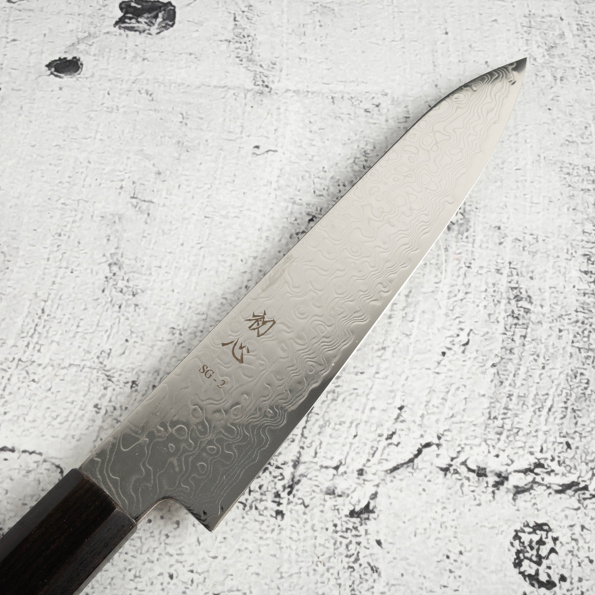 初心 Ryuhyo SG2 大馬士革 Petty 150mm 黑檀木柄