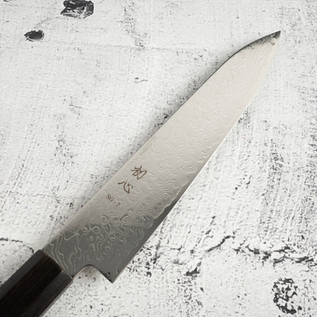 Hatsukokoro Ryuhyo SG2 Damascus Petty 150mm Ebony Handle