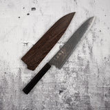 Hatsukokoro Ryuhyo SG2 Black Damascus Gyuto 240mm Ebony