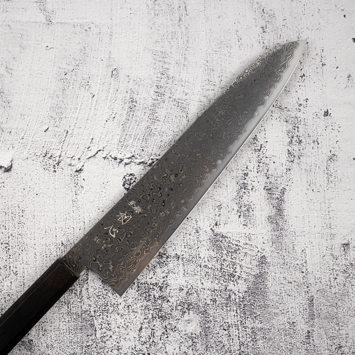 Hatsukokoro Ryuhyo SG2 Black Damascus Gyuto 240mm Ebony