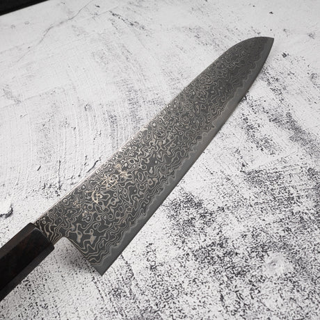 Hatsukokoro Ryuhyo SG2 Black Damascus Gyuto 240mm Ebony