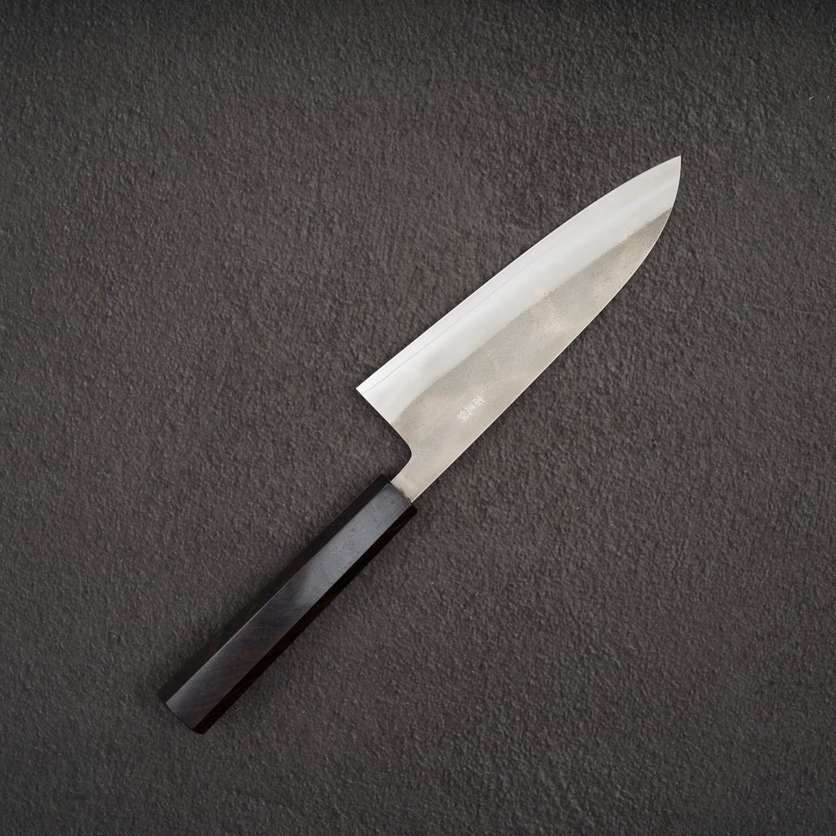 Hatsukokoro x Yoshikane SKD Nashiji Santoku 170mm Ebony Handle