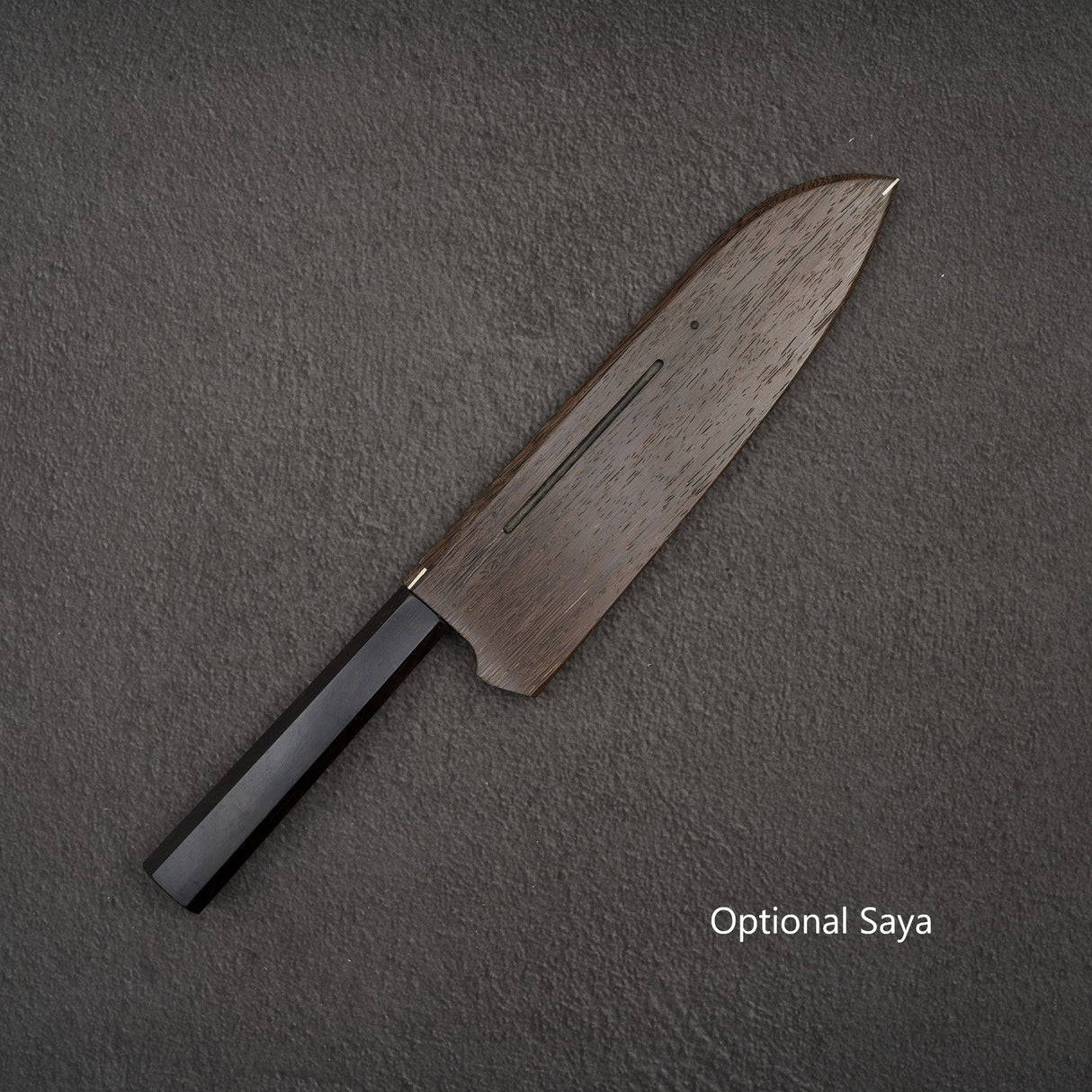 Hatsukokoro x Yoshikane SKD Nashiji Santoku 170mm Ebony Handle