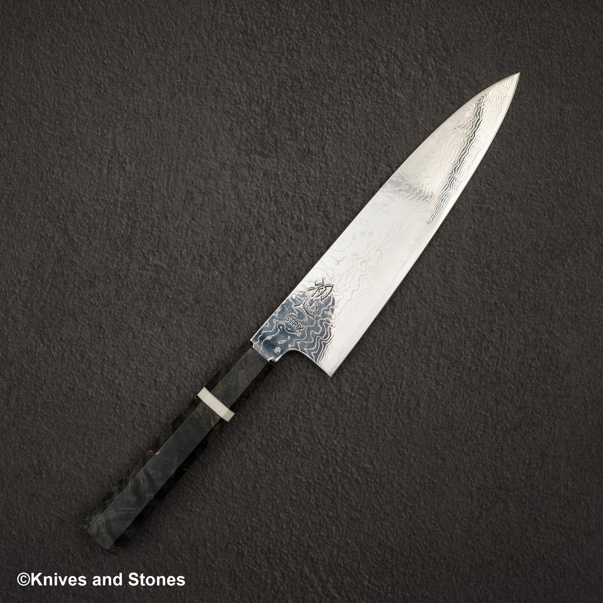 Hatsukokoro STRIX Damascus Gyuto 210mm Birch Handle