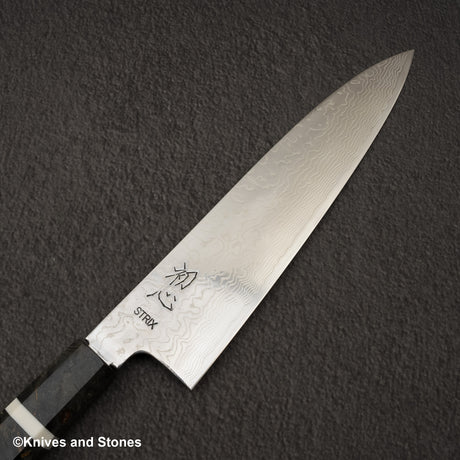 Hatsukokoro STRIX Damascus Gyuto 210mm Birch Handle