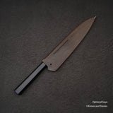 Hatsukokoro STRIX Damascus Gyuto 210mm Ebony Handle