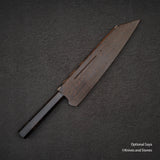 Hatsukokoro STRIX K-Tip Damascus Gyuto 210mm Ebony Handle