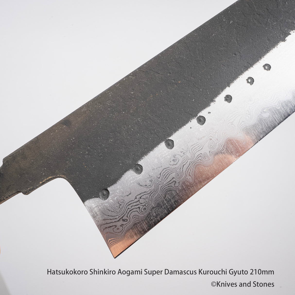 Hatsukokoro Shinkiro Aogami Super Damascus Kurouchi Gyuto 210/240 mm